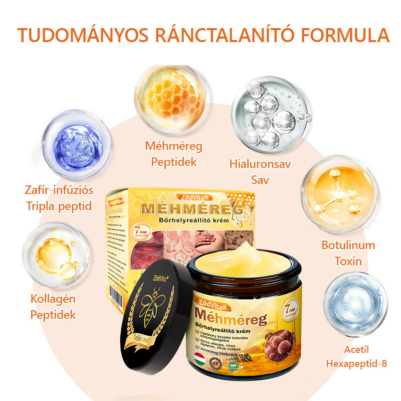 📦 Bőrgyógyász ajánlása ✨ ZödVita® Méhméreg Bőr Helyreállító Krém 🔥 Magyar fejlesztés, magyarországi gyártás és szállítás