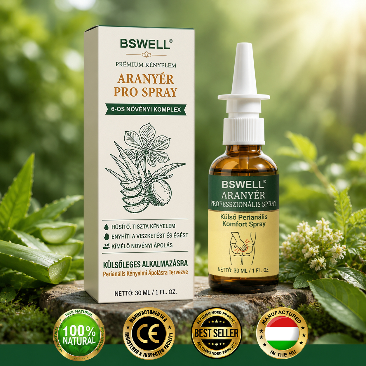 BSWELL® Fejlett Komfort Aranyér PRO Spray