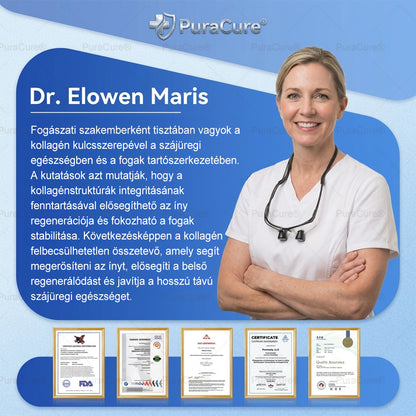 🦷PuraCure® többhatású fog- és ínyregeneráló szájvíz | Kollagén × posztbiotikumok × β-glükanáz