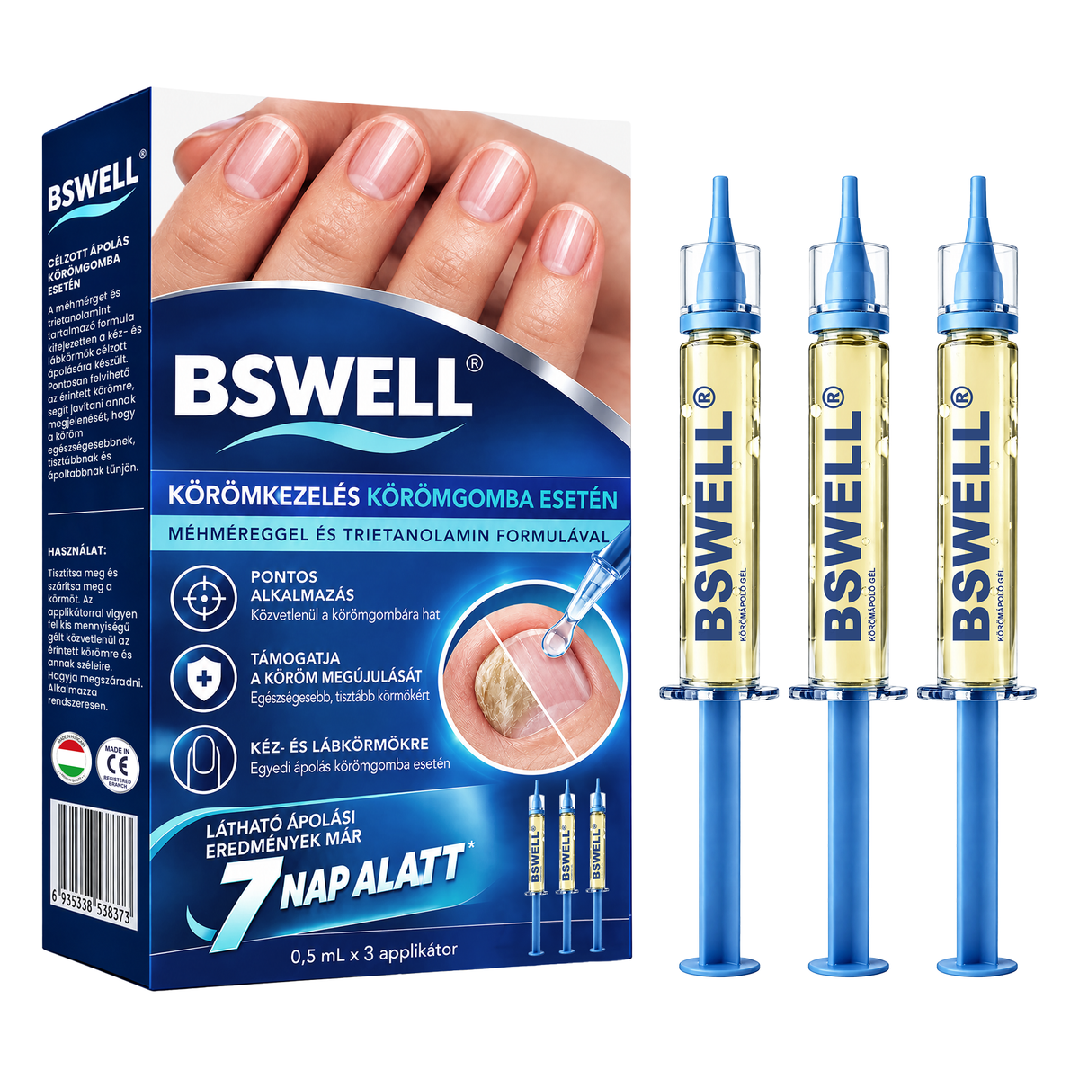 🩹🇭🇺 BSWELL® Gomba‑mentes méhméreg körömkezelés 💅🦶