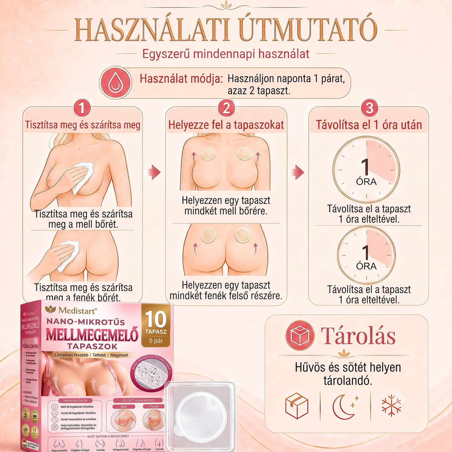 Medistart® Célzott Mellnagyobbító Fejlett Nano Mikrotűs Tapasz 💧