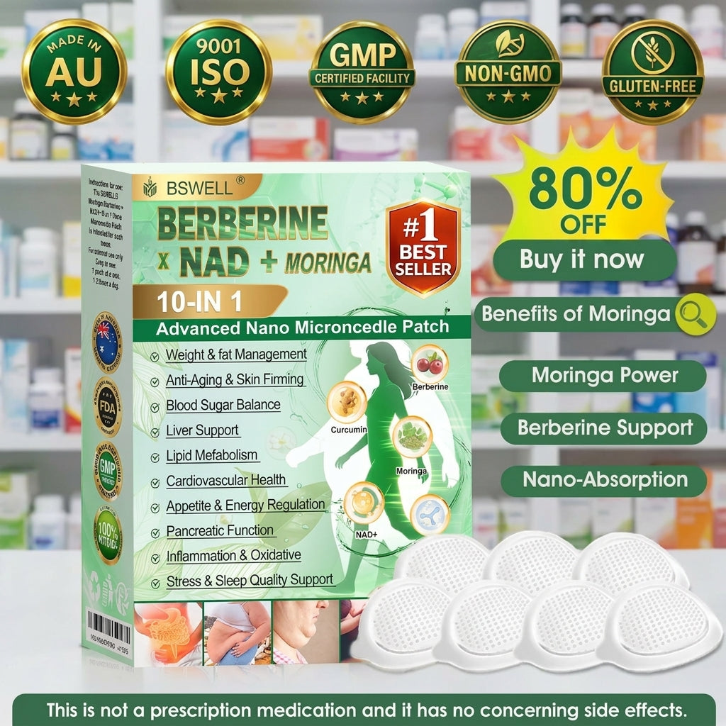 👩‍⚕️𝐁𝐒𝐖𝐄𝐋𝐋® 𝐌𝐨𝐫𝐢𝐧𝐠𝐚· 𝐁𝐞𝐫𝐛𝐞𝐫𝐢𝐧𝐞 × 𝐍𝐀𝐃+ 𝟏𝟎-𝐢𝐧-𝟏 𝐀𝐝𝐯𝐚𝐧𝐜𝐞𝐝 𝐍𝐚𝐧𝐨 𝐌𝐢𝐜𝐫𝐨𝐧𝐞𝐞𝐝𝐥𝐞 𝐒𝐥𝐢𝐦𝐦𝐢𝐧𝐠 𝐏𝐚𝐭𝐜𝐡- 𝐎𝐧𝐜𝐞 𝐃𝐚𝐢𝐥𝐲, 𝐕𝐢𝐬𝐢𝐛𝐥𝐞 𝐑𝐞𝐬𝐮𝐥𝐭𝐬 𝐢𝐧 𝟕 𝐃𝐚𝐲𝐬
