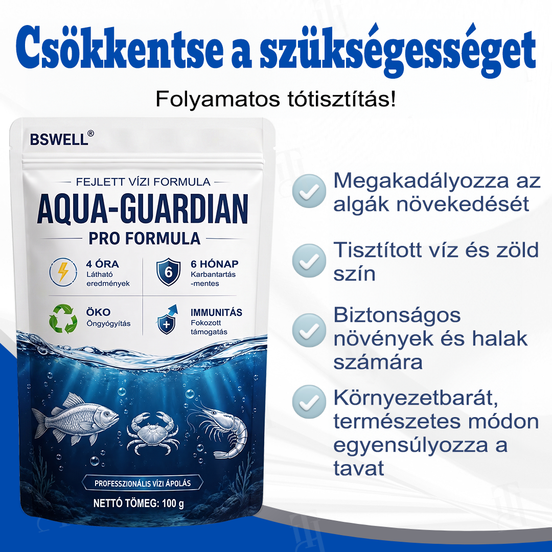 BSWELL® Aqua-Guardian Professzionális formula – Hatékony algamentesítés és kristálytiszta tó rövid idő alatt!