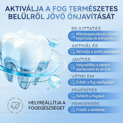 🦷PuraCure® többhatású fog- és ínyregeneráló szájvíz | Kollagén × posztbiotikumok × β-glükanáz