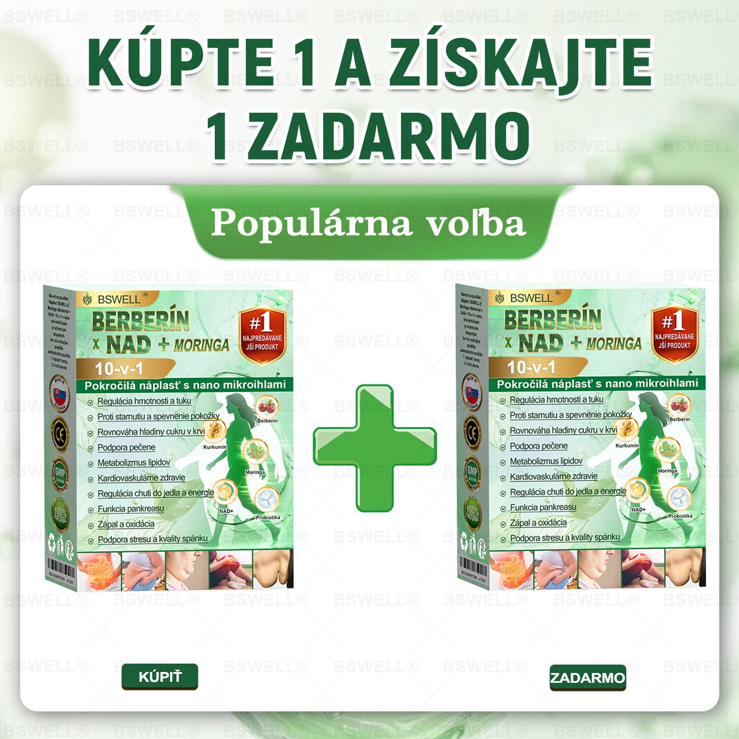 BSWELL® Nano mikronidla chudnúci náplasť (Rýchlo raz denne, viditeľné zmeny do 28 dní) ✅ Pre obezitu, kardiovaskulárne zdravie, cukrovku, spánkovú apnoe, zdravie kĺbov, problémy s kĺbmi a ďalšie