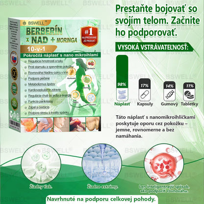 BSWELL® Nano mikronidla chudnúci náplasť (Rýchlo raz denne, viditeľné zmeny do 28 dní) ✅ Pre obezitu, kardiovaskulárne zdravie, cukrovku, spánkovú apnoe, zdravie kĺbov, problémy s kĺbmi a ďalšie