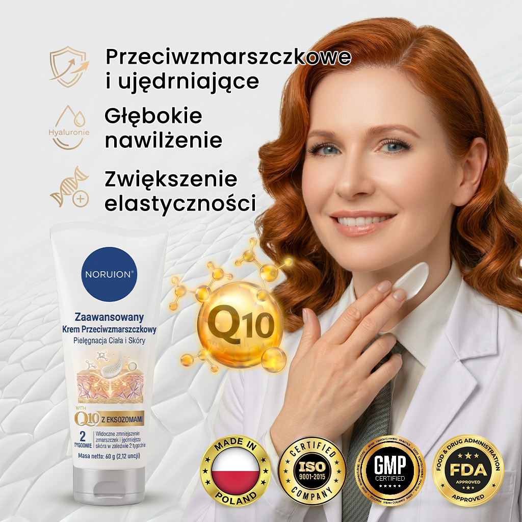 🔥 NORUION® Q10 x Roślinne Nano Egzosomy Zaawansowany krem przeciwzmarszczkowy