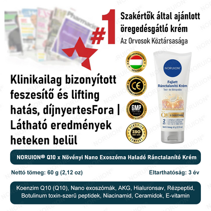 ✨ NORUION® Q10 + növényi nano-exoszóma fejlett ránctalanító krém
