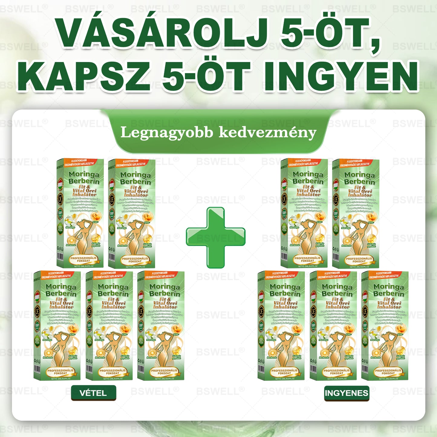 Hivatalos Bolt hu | 𝑩𝑺𝑾𝑬𝑳𝑳® Moringa x Berberine Fit & Vital Nasalis Inhalátor – (látható változások 7 napon belül) Berberine + Moringa Formula elhízás, laza bőr, cukorbetegség, alvási apnoe, ízületi problémák és mások számára
