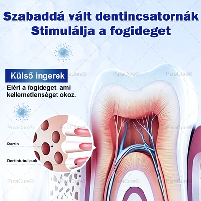 7,5% Nano-Hidroxiapatit Zománcjavító Fogkrém – Fluoridmentes Remineralizáló Formula, Csökkenti a Fogérzékenységet, Segít Megelőzni a Fogszuvasodást, 16 Órás Friss Lehelet – Minden Korosztály Számára