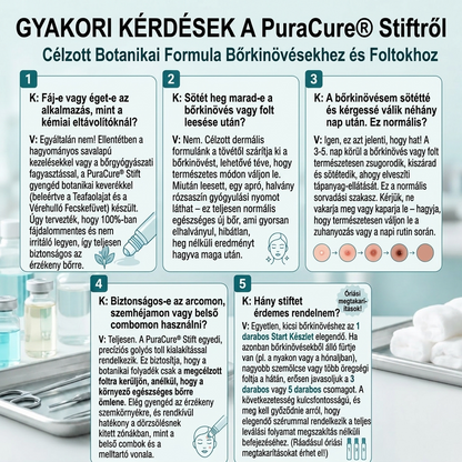 PuraCure® 👩‍⚕️ 7 Napos Bőrkinövés- és Anyajegyápoló Roller – Fájdalommentes, Hegmentes Bőrhibák Ellen