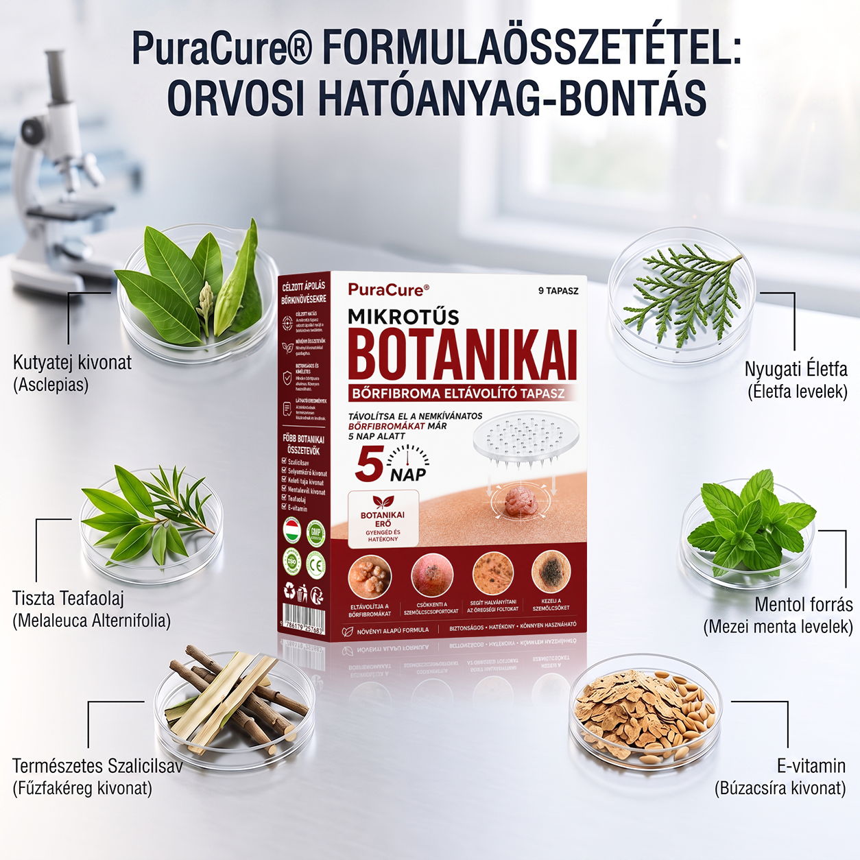 𝐏𝐔𝐑𝐀𝐂𝐔𝐑𝐄® 𝐌𝐈𝐊𝐑𝐎-𝐓Ű𝐒 𝐁𝐎𝐓𝐀𝐍𝐈𝐊𝐀𝐈 𝐁Ő𝐑𝐊𝐈𝐍Ö𝐕É𝐒-𝐄𝐋𝐓Á𝐕𝐎𝐋Í𝐓Ó 𝐓𝐀𝐏𝐀𝐒𝐙𝐎𝐊 —5 𝐍𝐀𝐏𝐎𝐒 𝐂É𝐋𝐙𝐎𝐓𝐓 𝐄𝐋𝐓Á𝐕𝐎𝐋Í𝐓Á𝐒 𝐁Ő𝐑𝐍𝐘Ú𝐋𝐕Á𝐍𝐘𝐎𝐊, 𝐒𝐙𝐄𝐌Ö𝐋𝐂𝐒Ö𝐊 É𝐒 𝐊𝐈𝐄𝐌𝐄𝐋𝐊𝐄𝐃Ő 𝐁Ő𝐑𝐇𝐈𝐁Á𝐊 𝐄𝐋𝐋𝐄𝐍