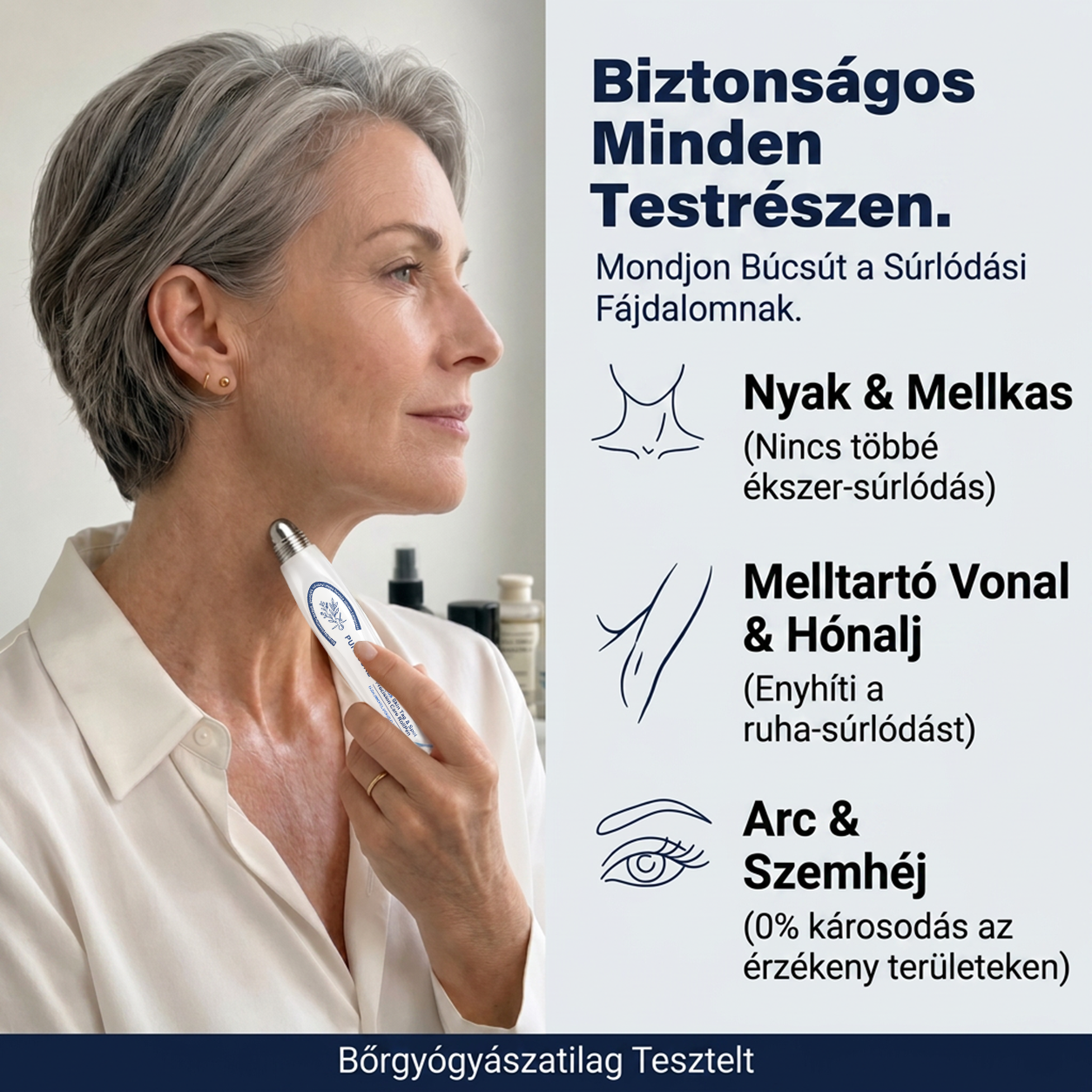PuraCure® 👩‍⚕️ 7 Napos Bőrkinövés- és Anyajegyápoló Roller – Fájdalommentes, Hegmentes Bőrhibák Ellen