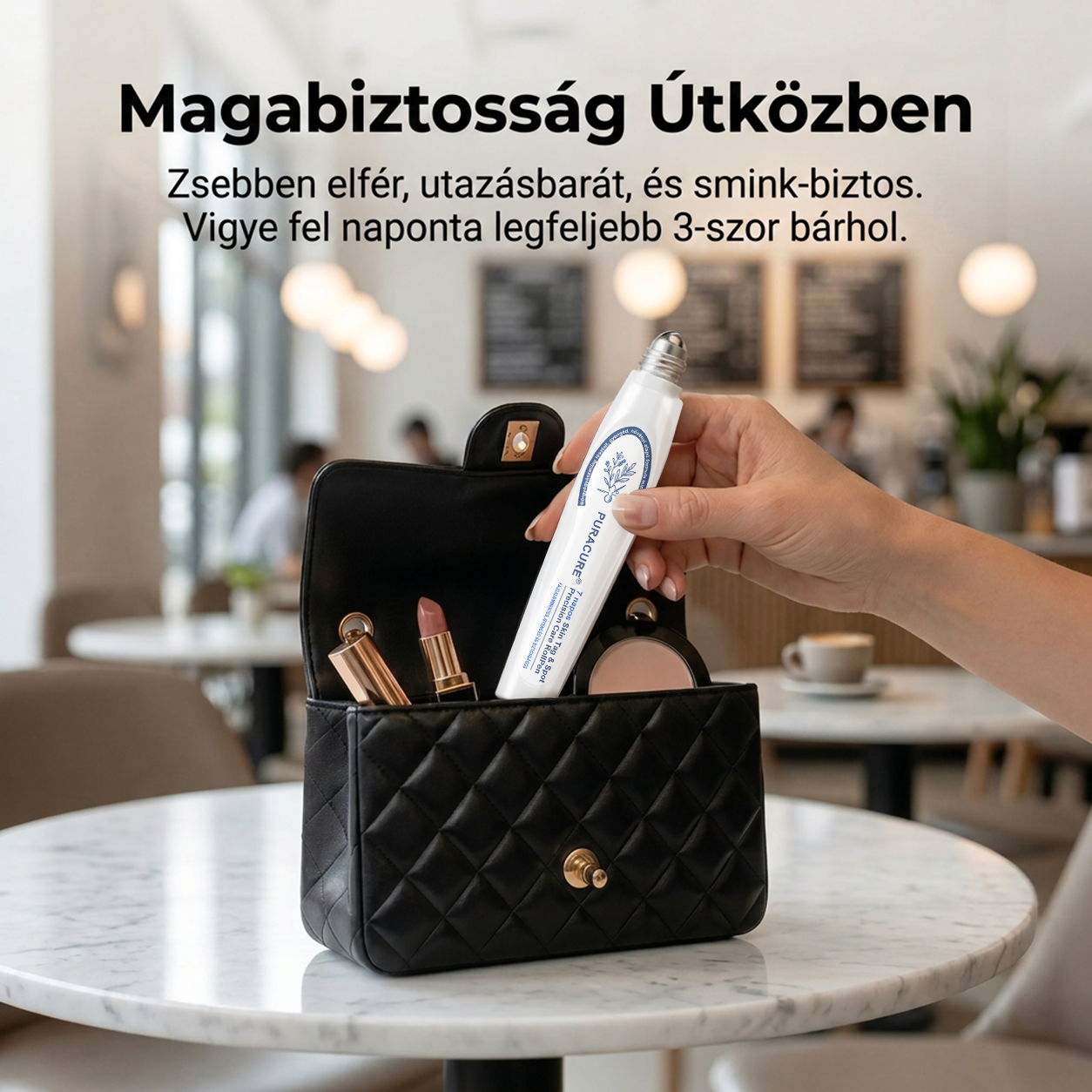 PuraCure® 👩‍⚕️ 7 Napos Bőrkinövés- és Anyajegyápoló Roller – Fájdalommentes, Hegmentes Bőrhibák Ellen