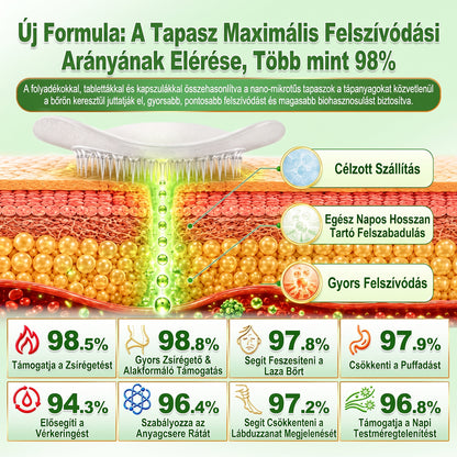 Hivatalos Áruház | Újdonság! 🍀 BSWELL® Moringa × Berberin × NAD+ 10 az 1-ben Nano Mikrotűs Tapasz (Naponta egyszer, látható változások 7 nap után) Berberin + Moringa Formula ✅ Elhízás, megereszkedett bőr, cukorbetegség, alvási apnoé, ízületi problémák
